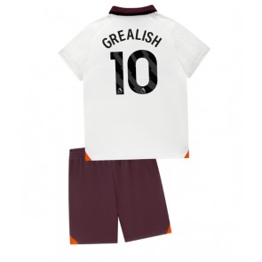 Manchester City Jack Grealish #10 Udebanesæt Børn 2023-24 Kort ærmer (+ korte bukser)